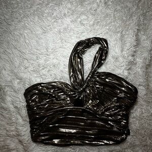 Zara Size M Halter Crop Top